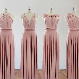 blush pink infinity gown